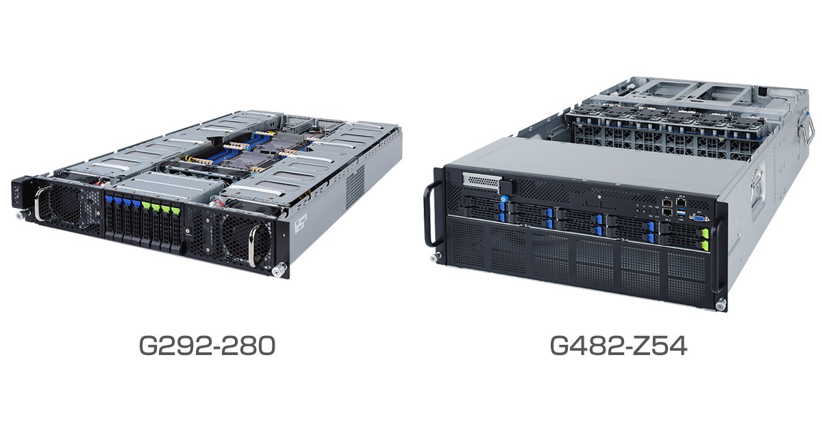 NVIDIA H100を搭載したGIGABYTE社製GPUサーバー「G292-280