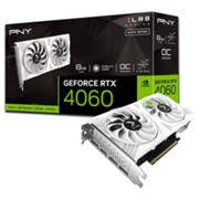 PNY GeForce RTX 4060 8GB XLR8 Gaming OC DUAL FAN White Edition