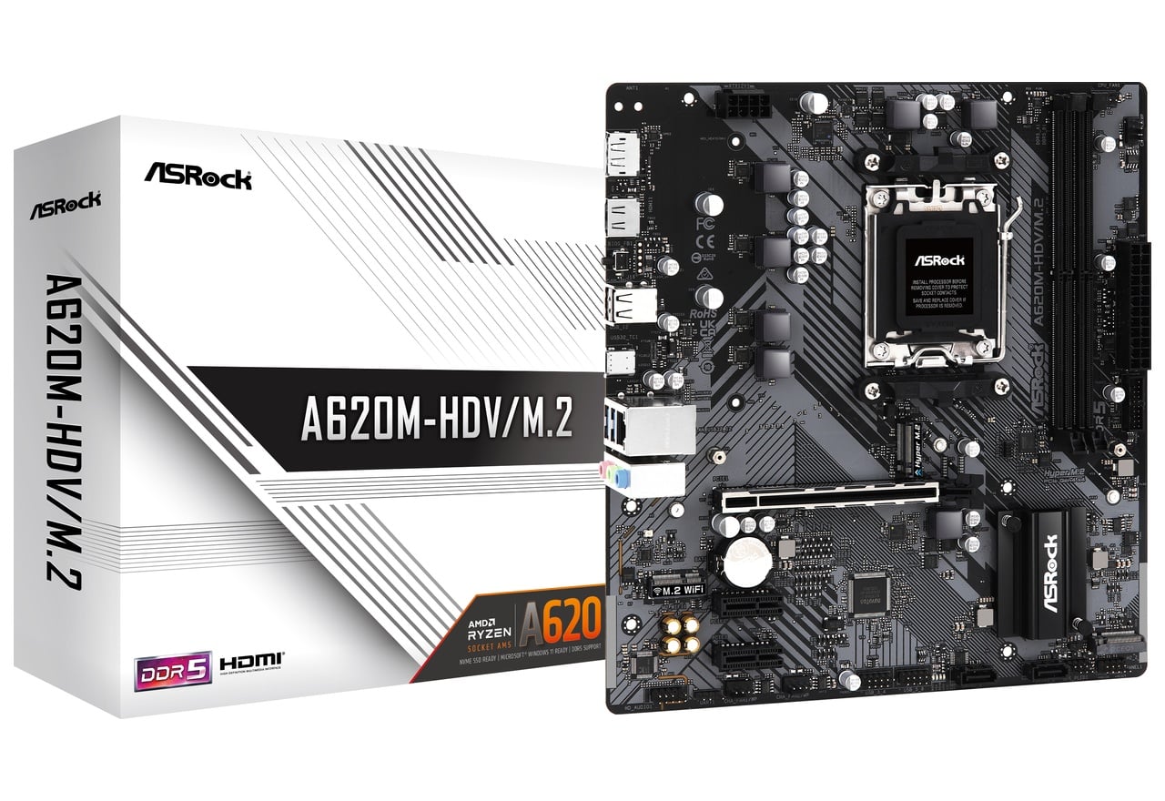 A620M-HDV/M.2 | ASRock マザーボード AMD A620チップセット | 株式 ...