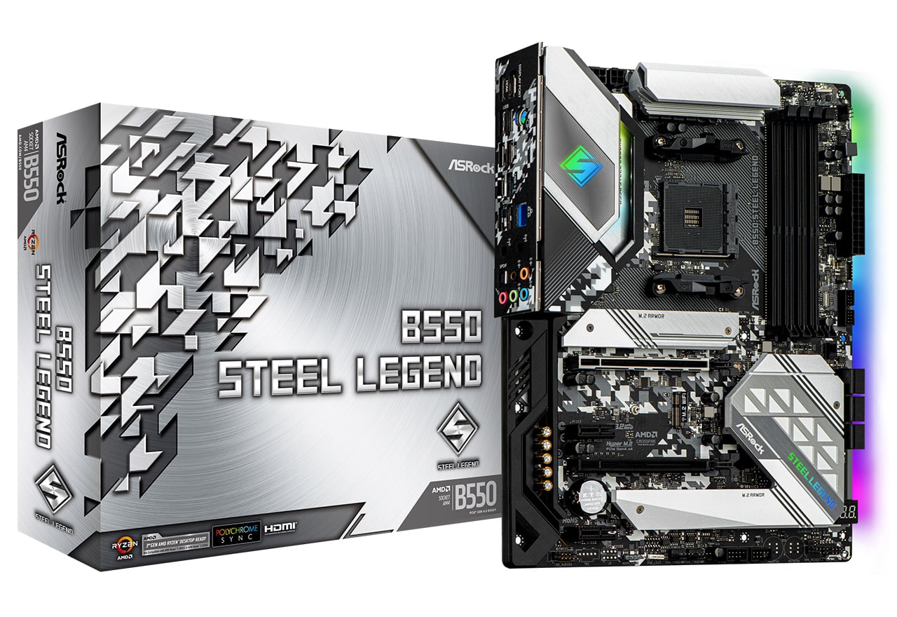 B550 Steel Legend | ASRock マザーボード AMD B550チップセット 