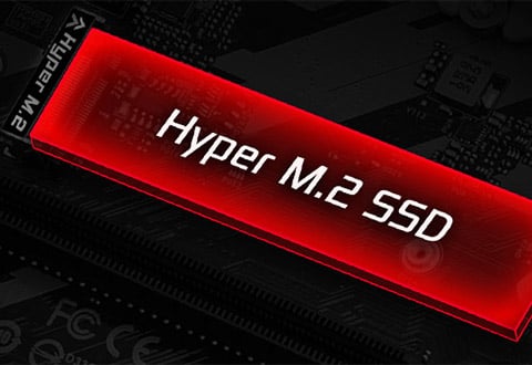 Hyper M.2スロットを装備