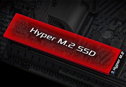 Hyper M.2スロットを装備