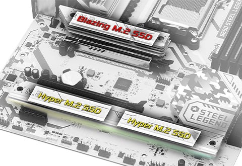 Blazing M.2スロットを装備