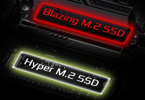 Blazing M.2スロットを装備