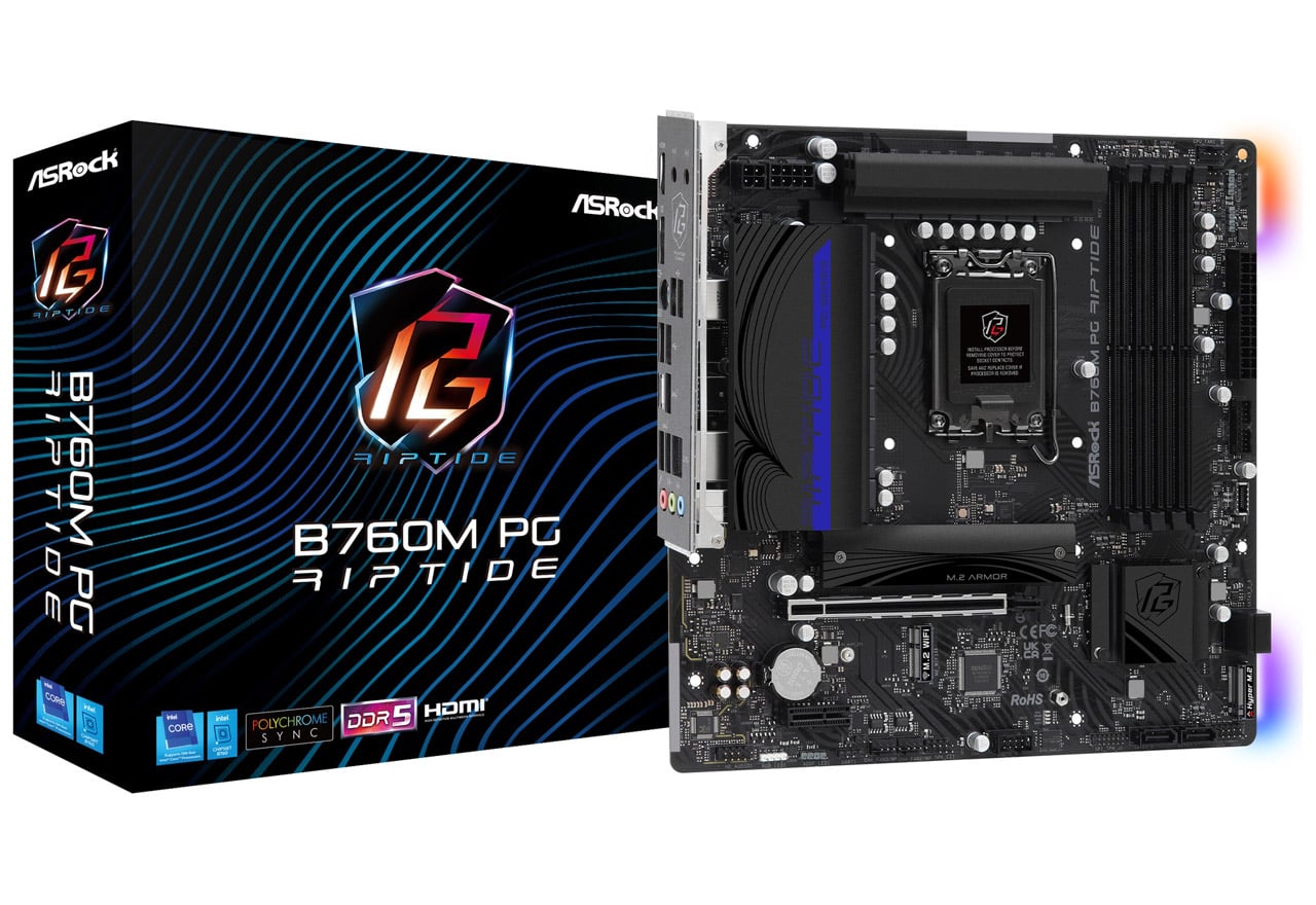 B760M PG Riptide | ASRock マザーボード Intel B760チップセット