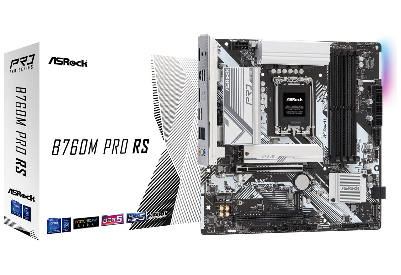 B760M Pro RS | ASRock マザーボード Intel B760チップセット | 株式