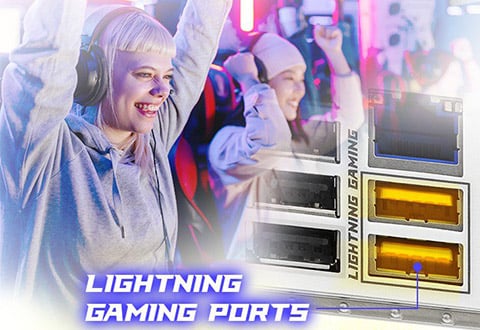 Lightningゲーミングポートを搭載