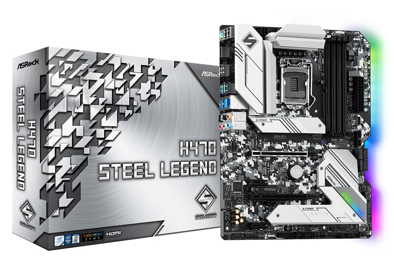 H470 Steel Legend | ASRock マザーボード Intel H470チップセット 