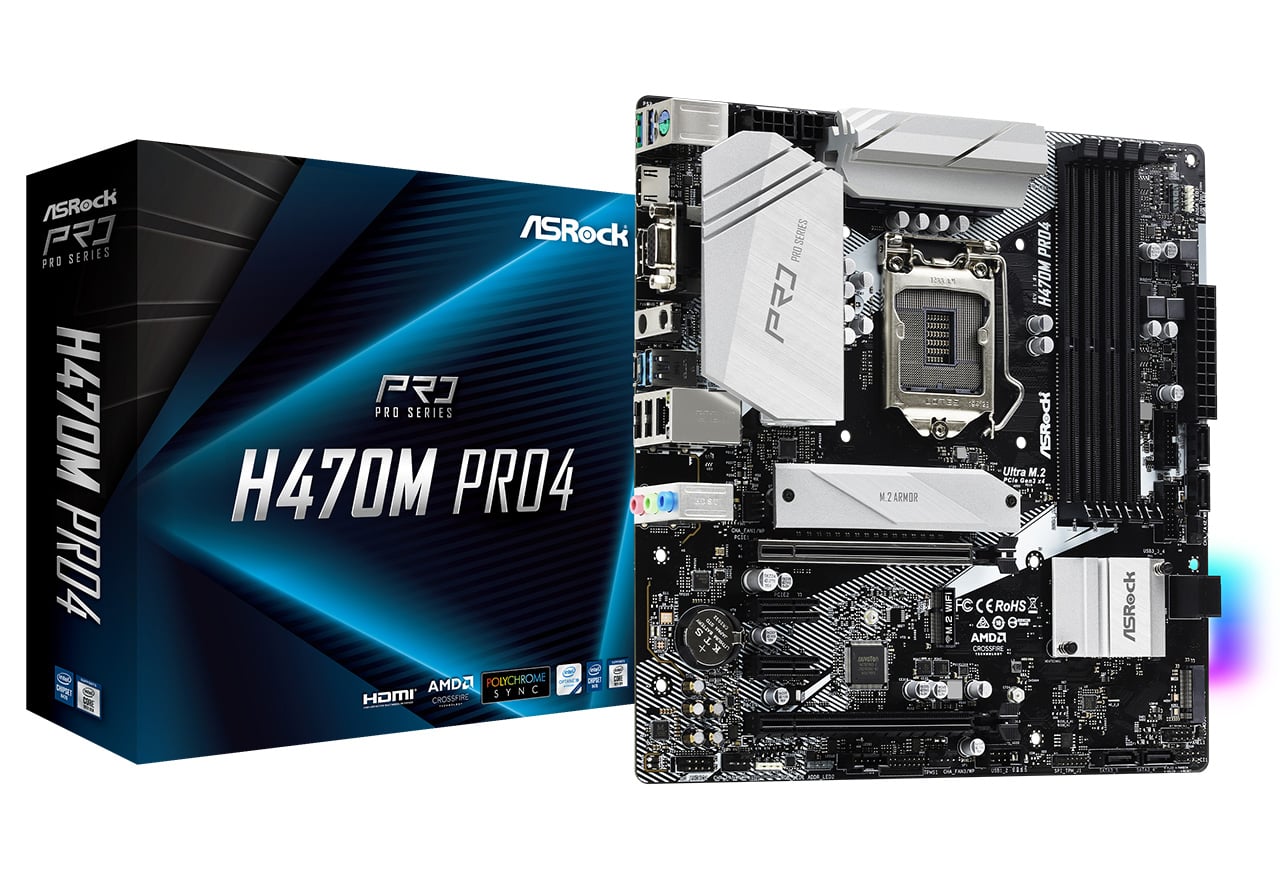 H470M Pro4 | ASRock マザーボード Intel H470チップセット | 株式会社 ...