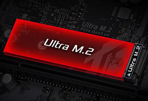 Ultra M.2スロットを装備