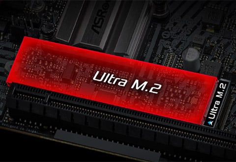 Ultra M.2スロットを装備