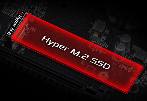 Hyper M.2スロットを装備