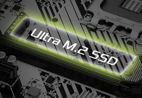 Ultra M.2スロットを装備