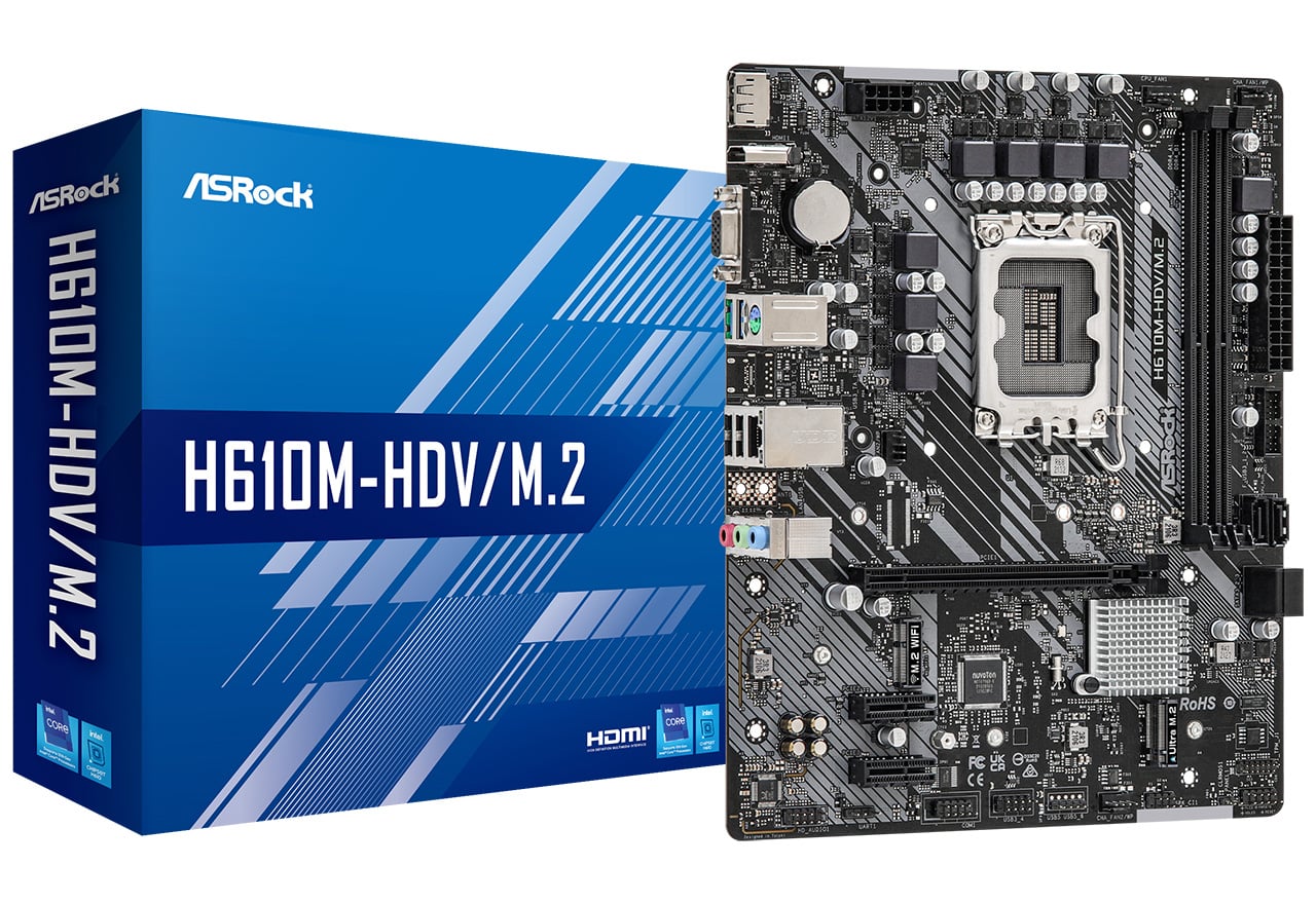 H610M-HDV/M.2 | ASRock マザーボード Intel H610チップセット | 株式