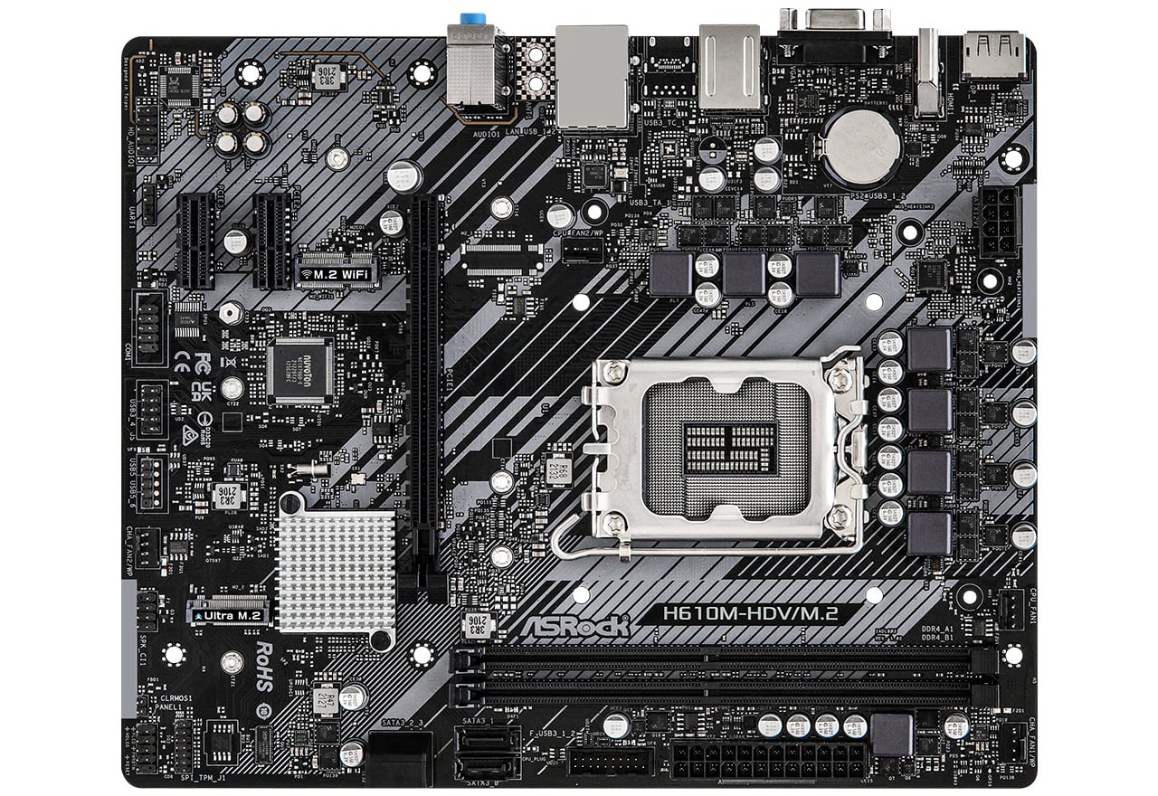 H610M-HDV/M.2 | ASRock マザーボード Intel H610チップセット | 株式会社アスク