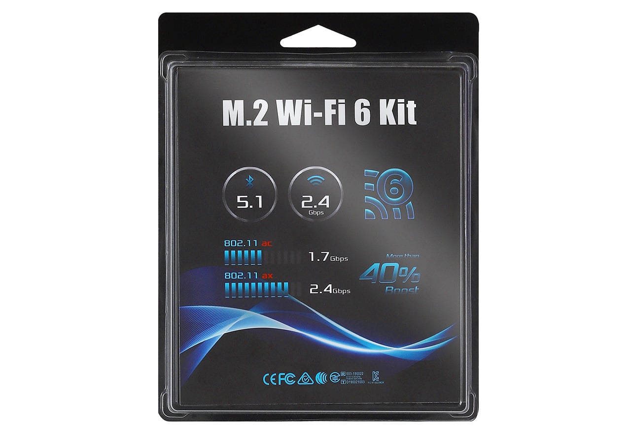 ASRock M.2 WiFi 6E kit R2.0 WiFiカードセット