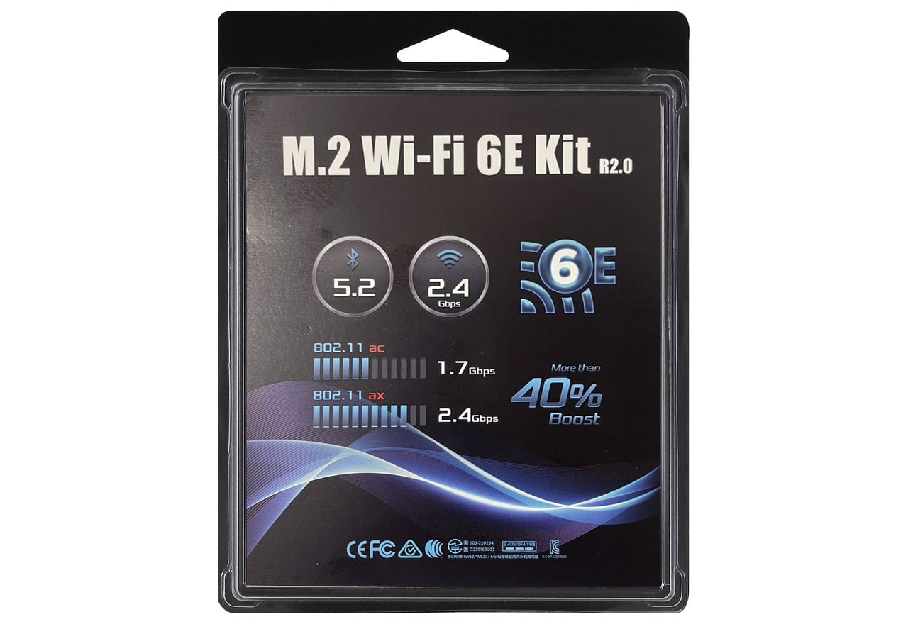 ASRock M.2 WiFi 6E kit R2.0 WiFiカードセット