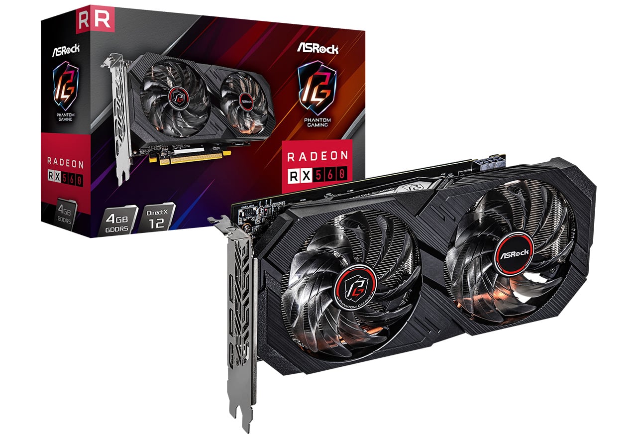 RADEON RX560 4G GDDR5 品 GTX1050より性能高め