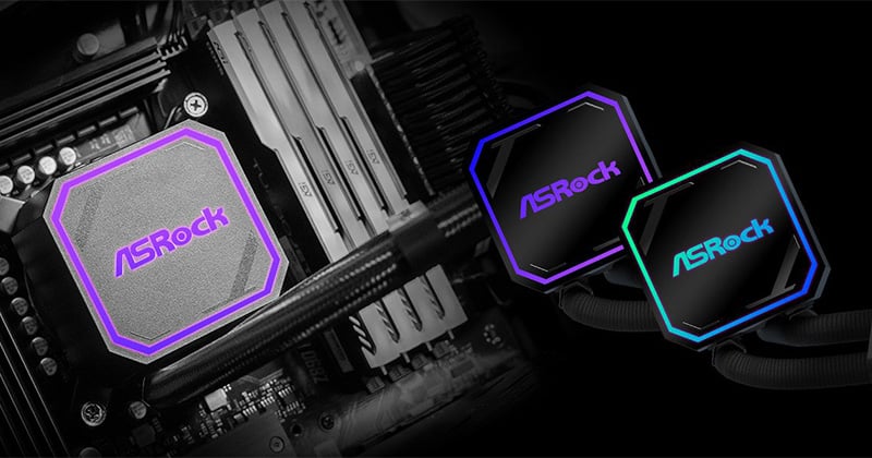 ポンプカバーにアドレサブルRGB LEDを装備