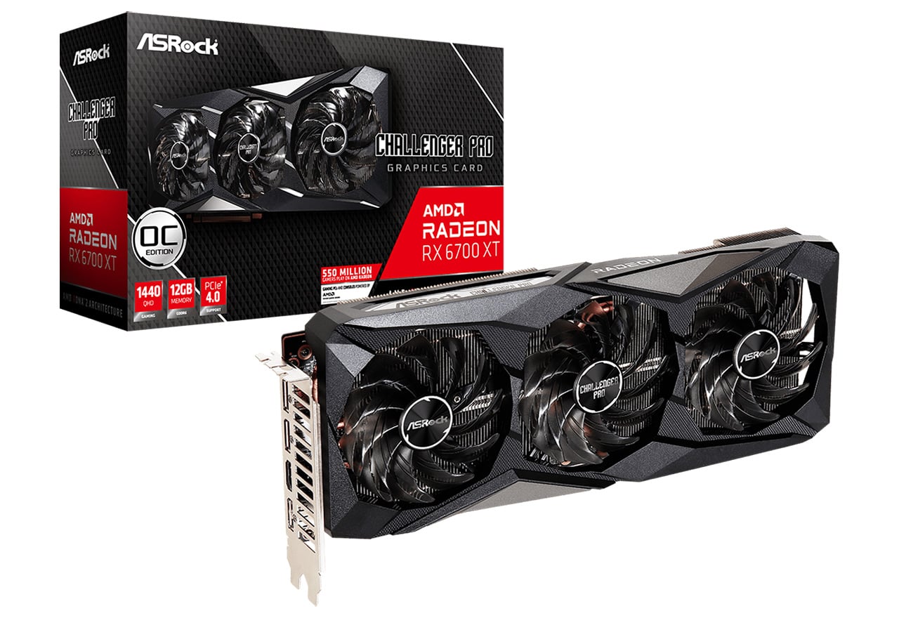 Radeon RX 6700 XT Challenger Pro 12G OC | ASRock グラフィック