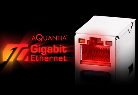 Aquantia 10ギガビットLANとIntel LANを装備