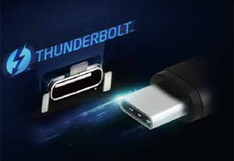 Thunderbolt 3ポートを2基搭載