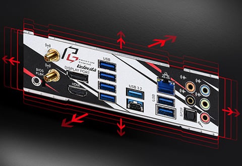 調整しやすいフレキシブルな一体型I/Oパネル