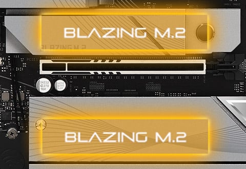 Blazing M.2スロットを装備