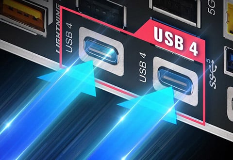 USB4ポートを搭載