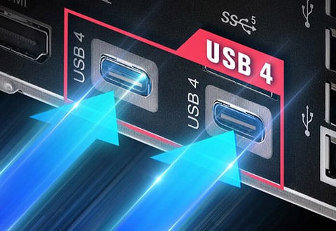 USB4ポートを搭載