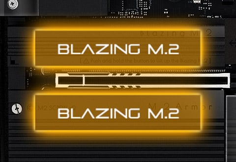 Blazing M.2スロットを装備