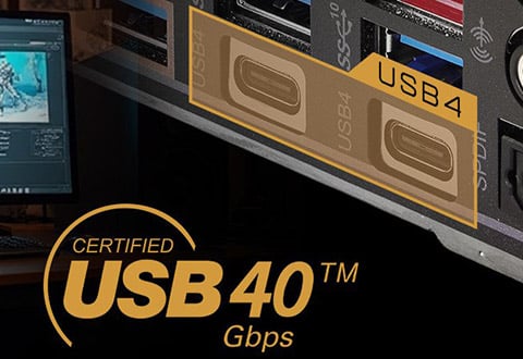 USB4ポートを搭載