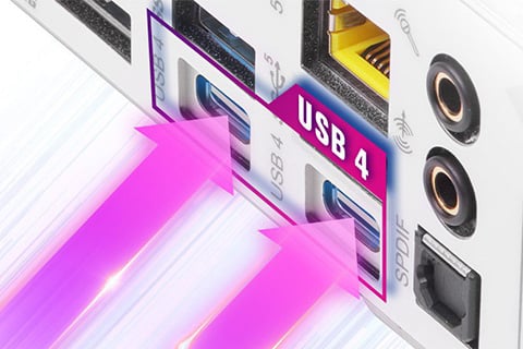 USB4ポートを搭載