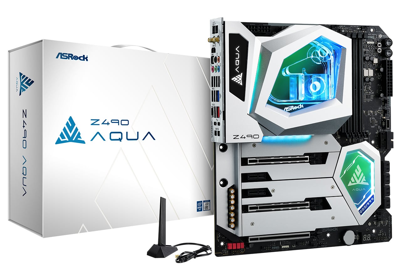 Z490 AQUA | ASRock マザーボード Intel Z490チップセット | 株式会社アスク