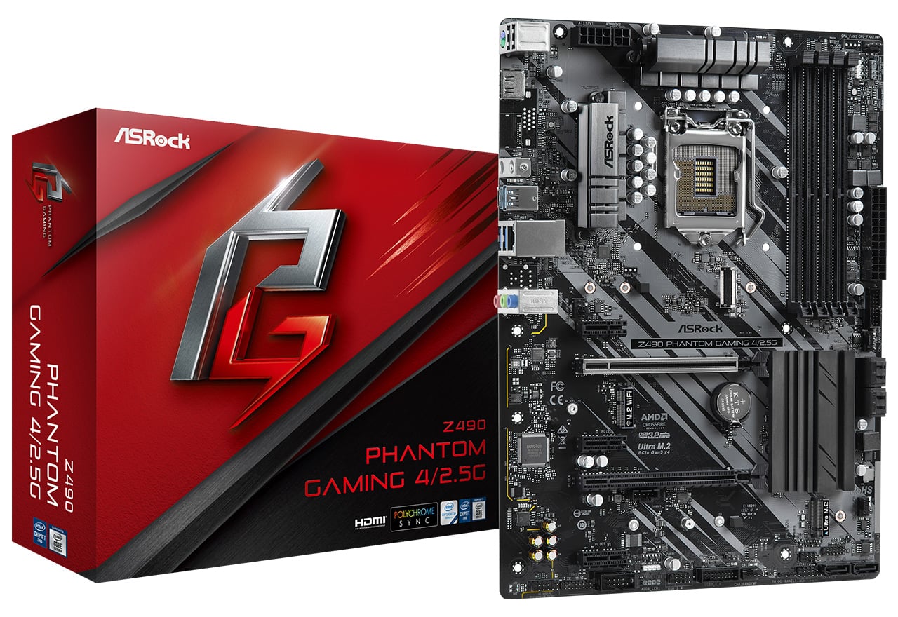 Z490 Phantom Gaming 4/2.5G | ASRock マザーボード Intel Z490チップ