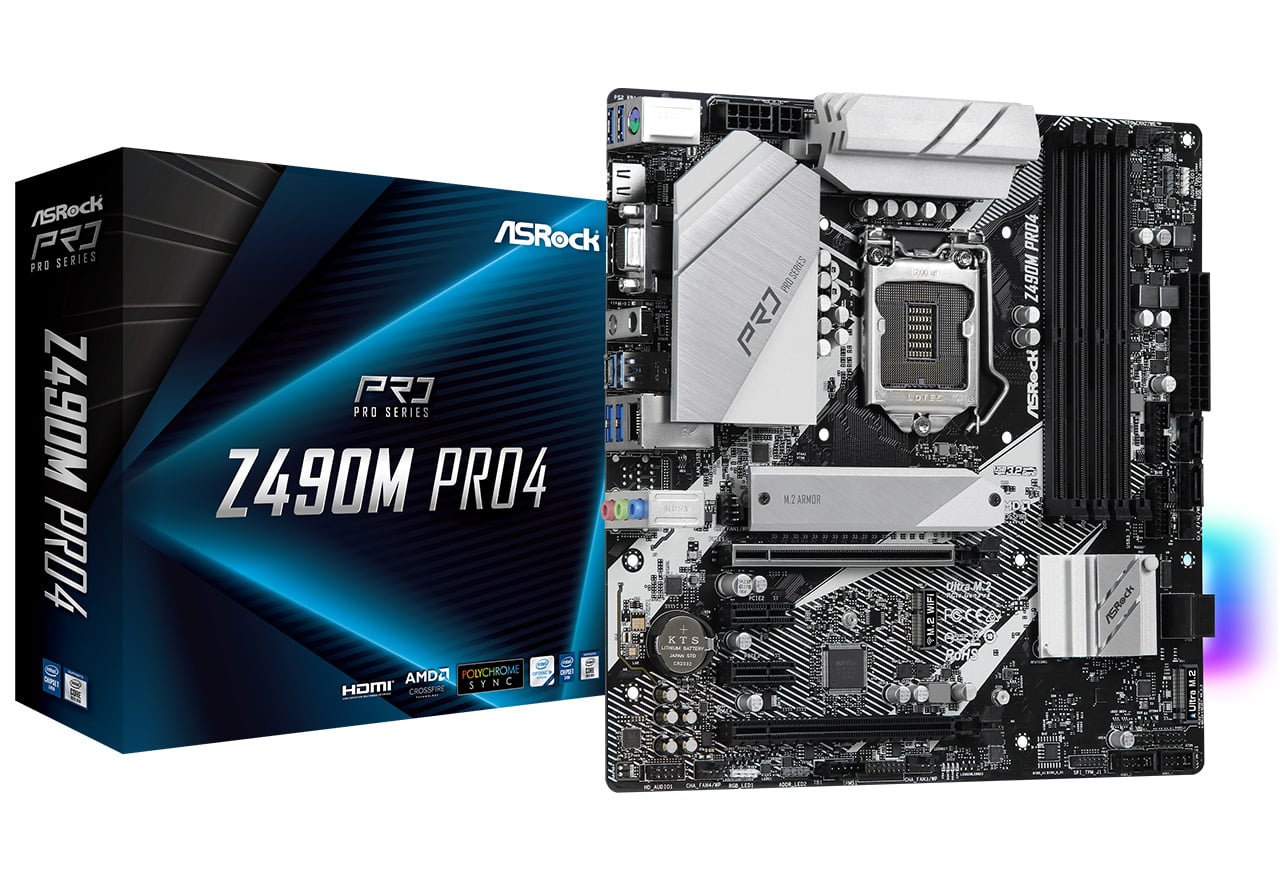 Z490M Pro4 | ASRock マザーボード Intel Z490チップセット | 株式会社