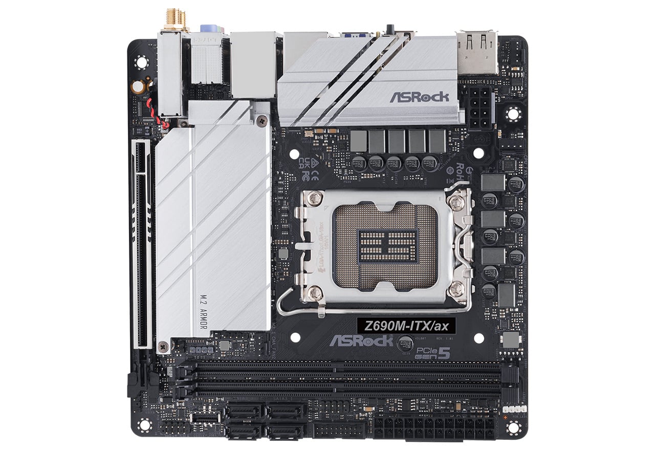 Z690M-ITX/ax | ASRock マザーボード Intel Z690チップセット | 株式