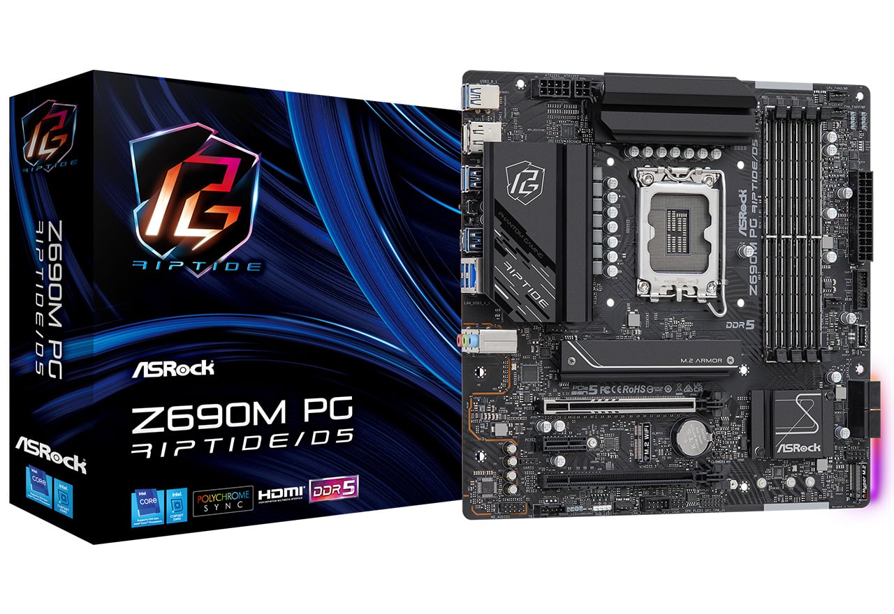 Z690M PG Riptide/D5 | ASRock マザーボード Intel Z690チップセット