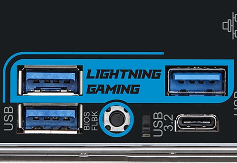 Lightningゲーミングポートを搭載