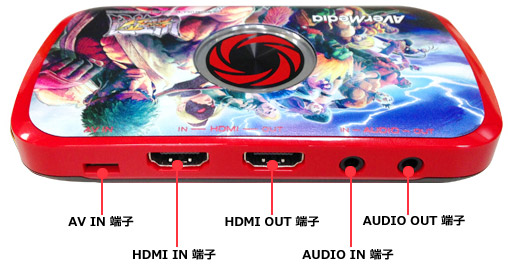 HDMI・AV IN入出力端子搭載