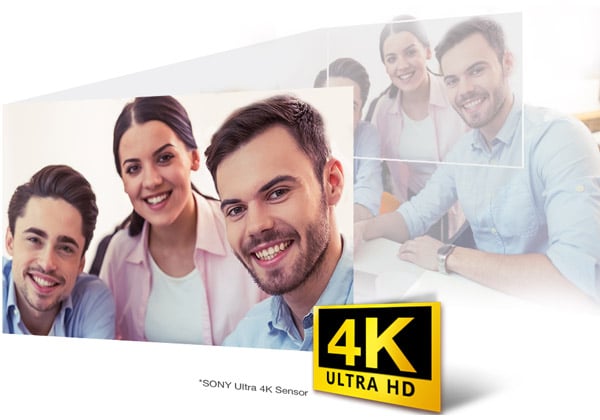4K解像度の高いビデオ品質