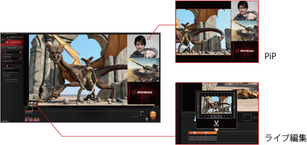 PIPやライブ編集機能を搭載した、専用ソフト「RECentral 2」