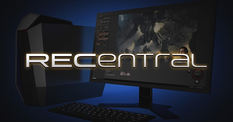 専用キャプチャーソフト「RECentral」を付属