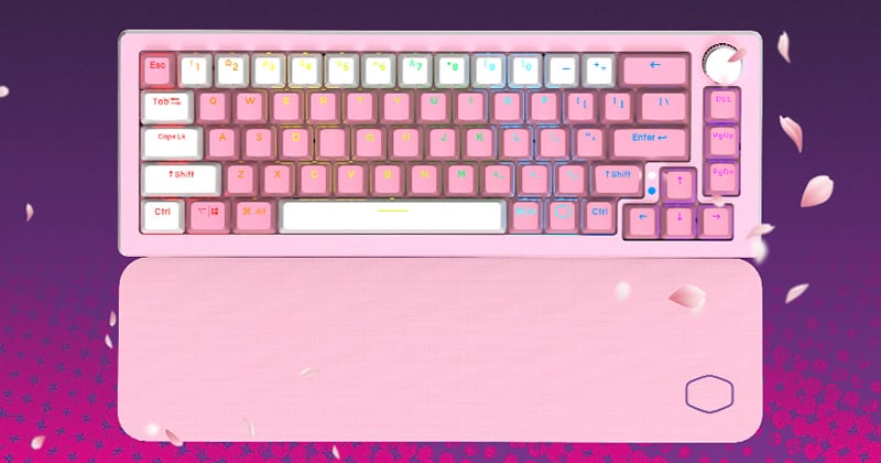 英字配列の65%キーボード「CK721 Sakura Limited Edition」