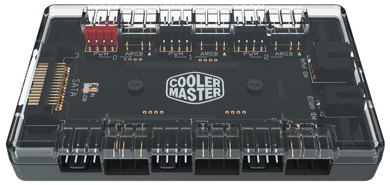 アドレサブルRGBファンを最大6基接続可能