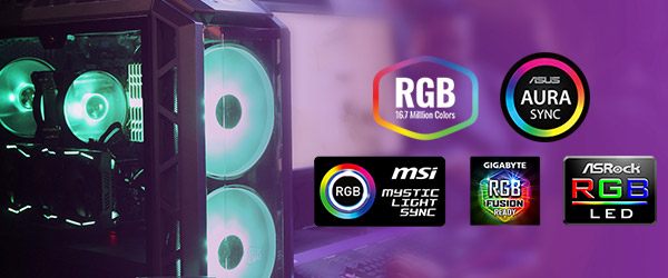 カスタマイズ可能なRGB LEDを装備