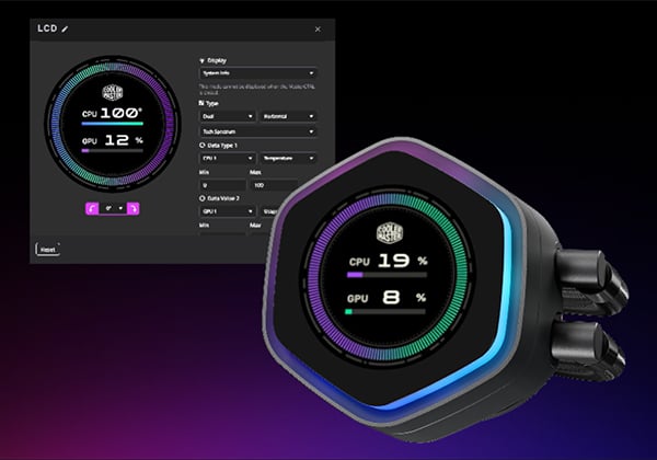 2.1インチLCDパネルを搭載したポンプヘッド