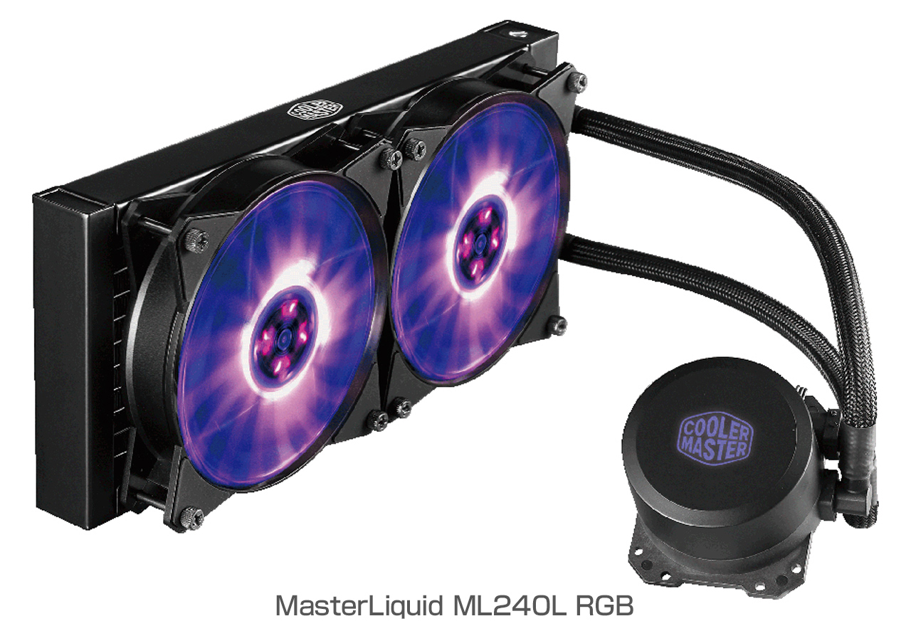 クーラーマスター MasterLiquid ML240L RGB CPUクーラー