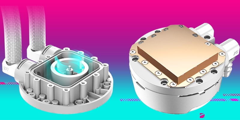 コンパクトに新設計されたデュアルチャンバーポンプ