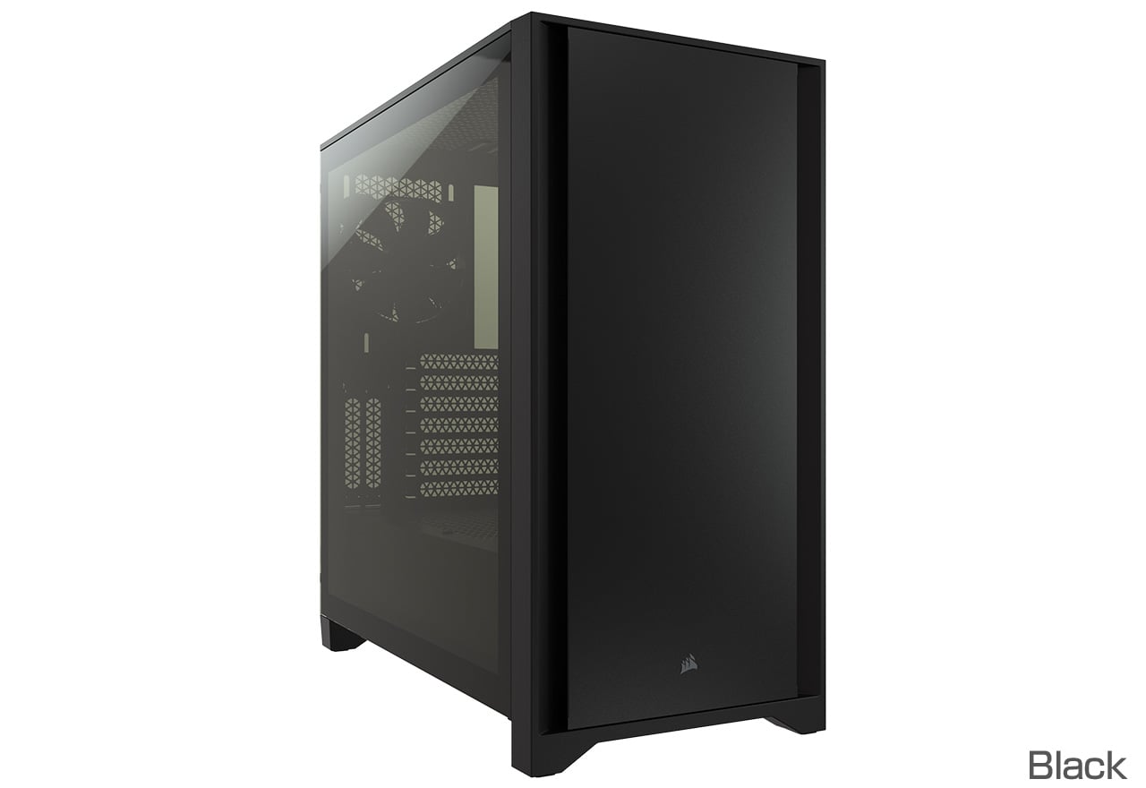 CORSAIR 4000D 強化ガラス製ミドルタワー ATX ケース ブラック